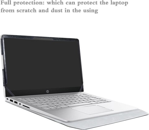 ETUI Z KLAPKĄ NA LAPTOPA HP PAVILION X360/PAVILION 14" CZARNE Z EKOSKÓRY