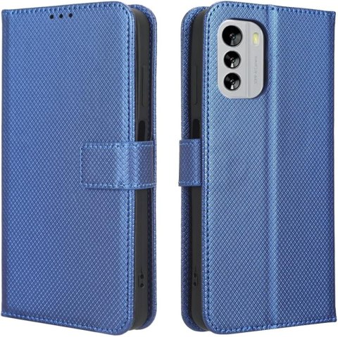 ETUI Z KLAPKĄ NOKIA G60 5G 6.58" CASE NIEBIESKI PIKOWANY Z EKOSKÓRY ETUI Z KLAPKĄ NOKIA G60 5G 6.58" CASE NIEBIESKI PIKOWANY Z EKOSKÓRY