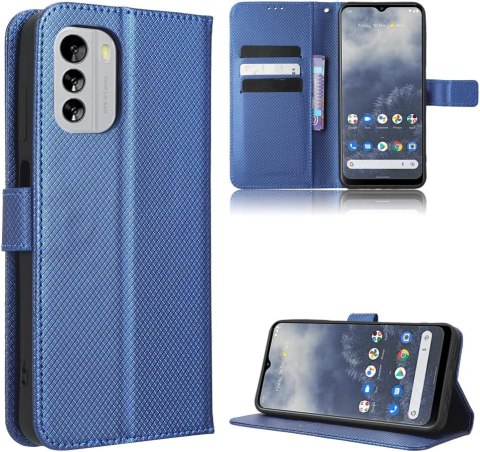 ETUI Z KLAPKĄ NOKIA G60 5G 6.58" CASE NIEBIESKI PIKOWANY Z EKOSKÓRY ETUI Z KLAPKĄ NOKIA G60 5G 6.58" CASE NIEBIESKI PIKOWANY Z EKOSKÓRY