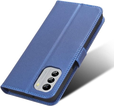ETUI Z KLAPKĄ NOKIA G60 5G 6.58" CASE NIEBIESKI PIKOWANY Z EKOSKÓRY ETUI Z KLAPKĄ NOKIA G60 5G 6.58" CASE NIEBIESKI PIKOWANY Z EKOSKÓRY