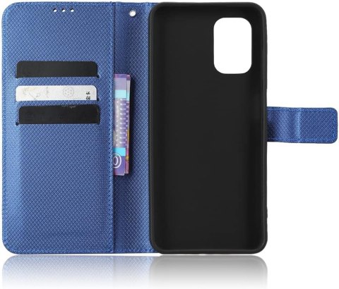 ETUI Z KLAPKĄ NOKIA G60 5G 6.58" CASE NIEBIESKI PIKOWANY Z EKOSKÓRY ETUI Z KLAPKĄ NOKIA G60 5G 6.58" CASE NIEBIESKI PIKOWANY Z EKOSKÓRY