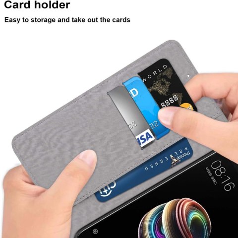 ETUI Z KLAPKĄ SAMSUNG GALAXY S21 5G EKOSKÓRA KOLOROWE LIŚCIE OMBRE TĘCZA ETUI Z KLAPKĄ SAMSUNG GALAXY S21 5G EKOSKÓRA KOLOROWE LIŚCIE OMBRE TĘCZA