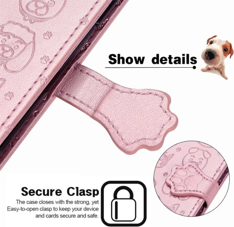 ETUI Z KLAPKĄ WIKO Y82 CASE Z EKOSKÓRY RÓŻOWE ZŁOTO ROSEGOLD PIESKI KOTKI ETUI Z KLAPKĄ WIKO Y82 CASE Z EKOSKÓRY RÓŻOWE ZŁOTO ROSEGOLD PIESKI KOTKI
