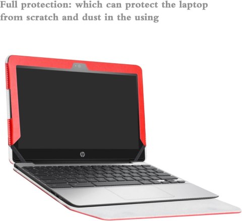 ETUI ZAMYKANE Z KLAPKĄ HP CHROMEBOOK 11.6" CASE CZERWONY Z EKOSKÓRY ETUI ZAMYKANE Z KLAPKĄ HP CHROMEBOOK 11.6" CASE CZERWONY Z EKOSKÓRY