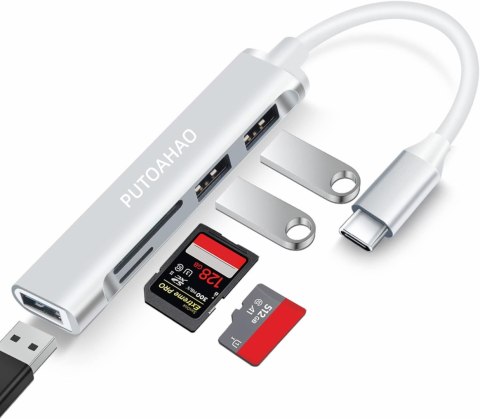 HUB USB-C 5W1 SD/MICRO SD CARD READER MACBOOK ADAPTER ROZDZIELACZ HUB USB-C 5W1 SD/MICRO SD CARD READER MACBOOK ADAPTER ROZDZIELACZ