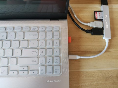 HUB USB-C 5W1 SD/MICRO SD CARD READER MACBOOK ADAPTER ROZDZIELACZ HUB USB-C 5W1 SD/MICRO SD CARD READER MACBOOK ADAPTER ROZDZIELACZ