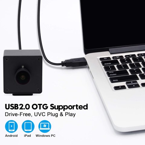 KAMERA INTERNETOWA USB ULTRA HD 4K 30FPS 170° RYBIE OKO CMOS CZARNA KAMERA INTERNETOWA USB ULTRA HD 4K 30FPS 170° RYBIE OKO CMOS CZARNA