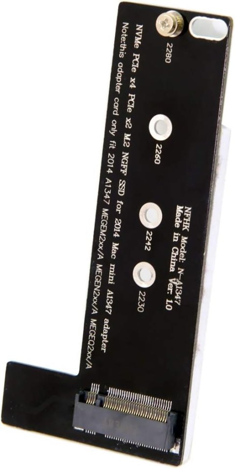 KARTA KONWERTERA M.2 NGFF M-Key NVME SSD do MACBOOKA MINI A1347 MEGEN2 KARTA KONWERTERA M.2 NGFF M-Key NVME SSD do MACBOOKA MINI A1347 MEGEN2
