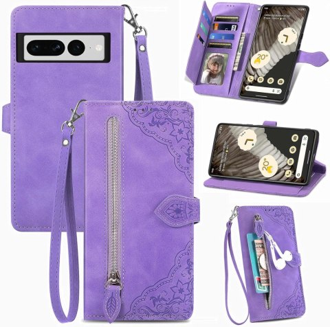 ZAMYKANE ETUI Z KLAPKĄ GOOGLE PIXEL 7 PRO FIOLETOWY CASE ZAMEK GE2AE GP4BC ZAMYKANE ETUI Z KLAPKĄ GOOGLE PIXEL 7 PRO FIOLETOWY CASE ZAMEK GE2AE GP4BC