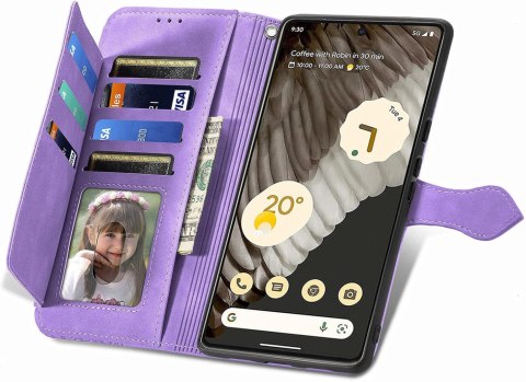 ZAMYKANE ETUI Z KLAPKĄ GOOGLE PIXEL 7 PRO FIOLETOWY CASE ZAMEK GE2AE GP4BC ZAMYKANE ETUI Z KLAPKĄ GOOGLE PIXEL 7 PRO FIOLETOWY CASE ZAMEK GE2AE GP4BC