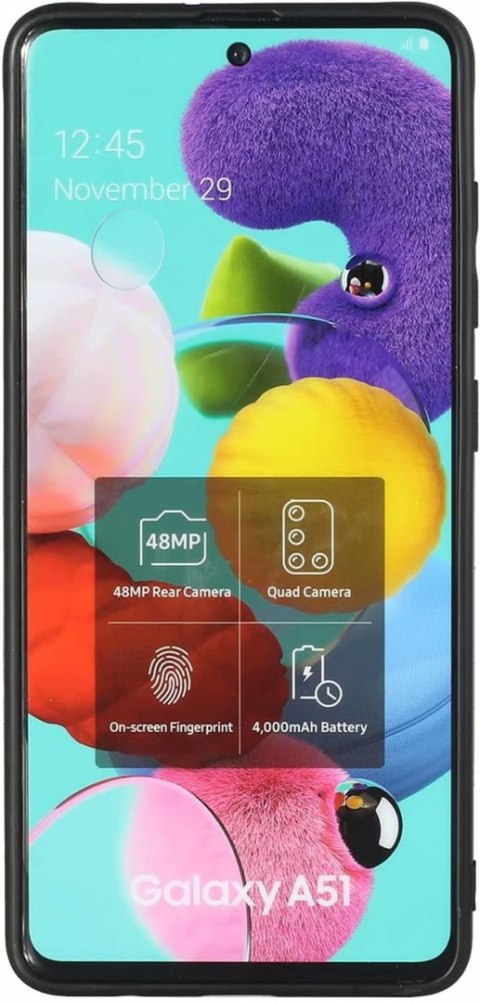 1X SZKŁO + ETUI POKROWIEC DO SAMSUNG GALAXY A51 5G CZARNE PLECKI MOCNY CASE 1X SZKŁO + ETUI POKROWIEC DO SAMSUNG GALAXY A51 5G CZARNE PLECKI MOCNY CASE
