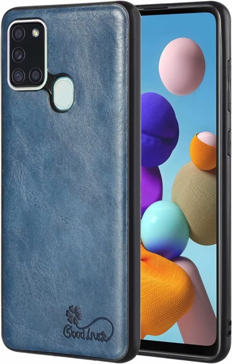 1x SZKŁO HARTOWANE ETUI SAMSUNG GALAXY A21S SKÓRZANA GRANATOWA OBUDOWA 1x SZKŁO HARTOWANE ETUI SAMSUNG GALAXY A21S SKÓRZANA GRANATOWA OBUDOWA