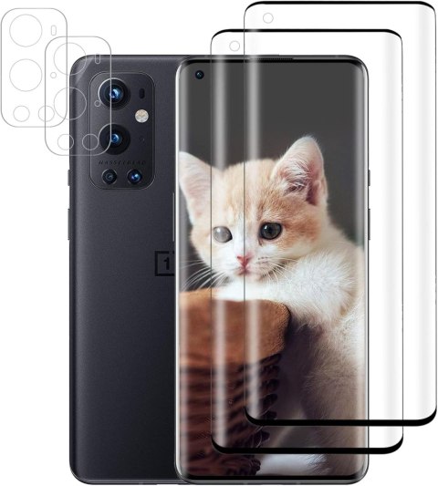 2x SZKŁO HARTOWANE ONEPLUS 9 PRO ZAOKRĄGLONE BOKI +2x OCHRONA APARATU 2x SZKŁO HARTOWANE ONEPLUS 9 PRO ZAOKRĄGLONE BOKI +2x OCHRONA APARATU