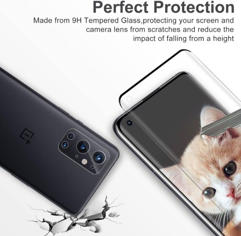 2x SZKŁO HARTOWANE ONEPLUS 9 PRO ZAOKRĄGLONE BOKI +2x OCHRONA APARATU 2x SZKŁO HARTOWANE ONEPLUS 9 PRO ZAOKRĄGLONE BOKI +2x OCHRONA APARATU