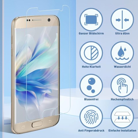 2x SZKŁO HARTOWANE SAMSUNG GALAXY S7 5.1" WYSOKA OCHRONA PRZED UDERZENIAMI