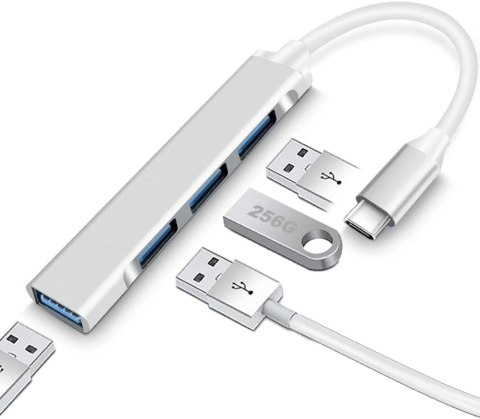 ADAPTER ROZDZIELACZ KONWERTER HUB USB C NA 4 PORTY USB ADAPTER ROZDZIELACZ KONWERTER HUB USB C NA 4 PORTY USB
