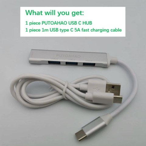 ADAPTER ROZDZIELACZ KONWERTER HUB USB C NA 4 PORTY USB ADAPTER ROZDZIELACZ KONWERTER HUB USB C NA 4 PORTY USB