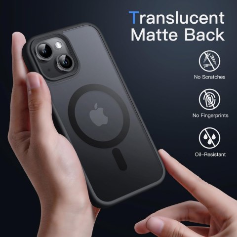ETUI APPLE IPHONE 14 6,1 CALA SOLIDNE BEZBARWNE PLECKI CZARNA RAMKA MAGSAFE ETUI APPLE IPHONE 14 6,1 CALA SOLIDNE BEZBARWNE PLECKI CZARNA RAMKA MAGSAFE
