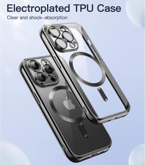 ETUI APPLE IPHONE 14 PRO SILIKONOWE BEZBARWNE PLECKI CZARNA RAMKA MAGSAFE ETUI APPLE IPHONE 14 PRO SILIKONOWE BEZBARWNE PLECKI CZARNA RAMKA MAGSAFE
