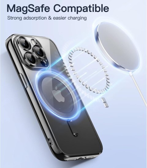 ETUI APPLE IPHONE 14 PRO SILIKONOWE BEZBARWNE PLECKI CZARNA RAMKA MAGSAFE ETUI APPLE IPHONE 14 PRO SILIKONOWE BEZBARWNE PLECKI CZARNA RAMKA MAGSAFE