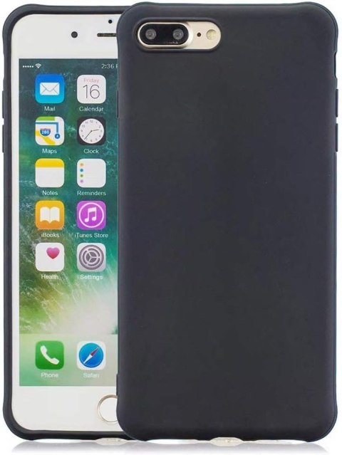 ETUI APPLE IPHONE 7 Plus/IPHONE 8 Plus CASE SILIKONOWY CZARNY MATOWY CIENKI ETUI APPLE IPHONE 7 Plus/IPHONE 8 Plus CASE SILIKONOWY CZARNY MATOWY CIENKI