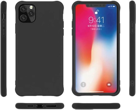 ETUI POKROWIEC APPLE IPHONE 11 PRO SOLIDNE SILIKONOWE CZARNE PLECKI A2160 ETUI POKROWIEC APPLE IPHONE 11 PRO SOLIDNE SILIKONOWE CZARNE PLECKI A2160