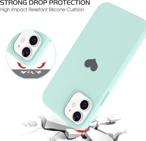ETUI POKROWIEC DO APPLE IPHONE 12/12 PRO CASE ZIELONE SILIKONOWE PLECKI ETUI POKROWIEC DO APPLE IPHONE 12/12 PRO CASE ZIELONE SILIKONOWE PLECKI