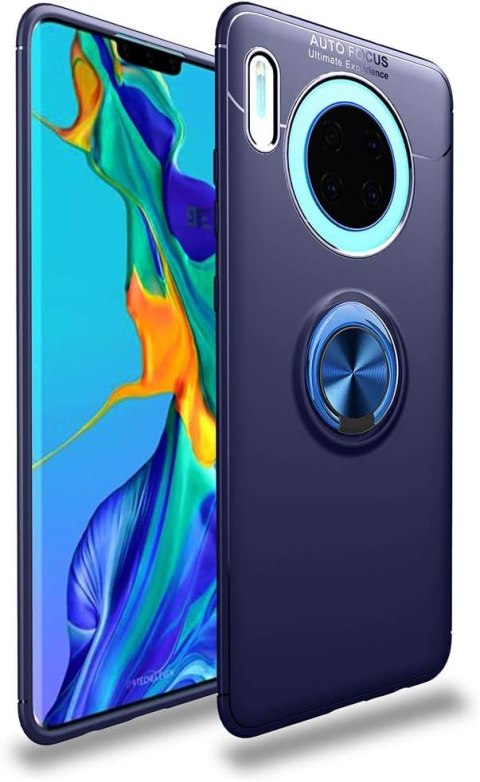 ETUI POKROWIEC DO HUAWEI MATE 30 CZARNE SILIKONOWE PLECKI Z PIERŚCIENIEM ETUI POKROWIEC DO HUAWEI MATE 30 CZARNE SILIKONOWE PLECKI Z PIERŚCIENIEM