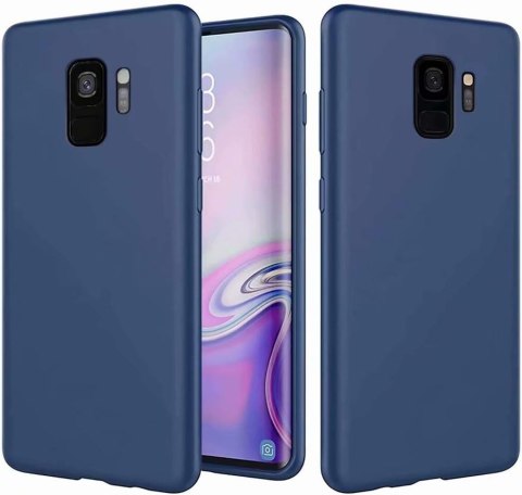 ETUI POKROWIEC DO SAMSUNG GALAXY S9 GRANATOWE SOLIDNE PLECKI SMG960F ETUI POKROWIEC DO SAMSUNG GALAXY S9 GRANATOWE SOLIDNE PLECKI SMG960F