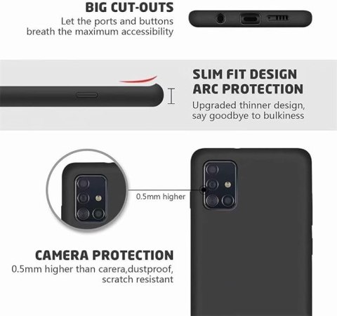 ETUI SAMSUNG GALAXY A51 CZARNE PLECKI SILIKONOWE MOCNE WYTRZYMAŁE ETUI SAMSUNG GALAXY A51 CZARNE PLECKI SILIKONOWE MOCNE WYTRZYMAŁE