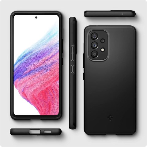 ETUI SAMSUNG GALAXY A53 5G CASE SILIKONOWY CZARNY MATOWY ULTRA CIENKI ETUI SAMSUNG GALAXY A53 5G CASE SILIKONOWY CZARNY MATOWY ULTRA CIENKI