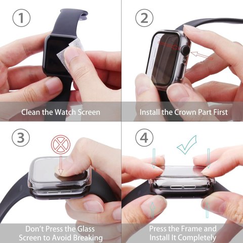 ETUI SZKŁO HARTOWANE DO APPLE WATCH SERIES 6 SOLIDNE WYTRZYMAŁE OCHRONA ETUI SZKŁO HARTOWANE DO APPLE WATCH SERIES 6 SOLIDNE WYTRZYMAŁE OCHRONA