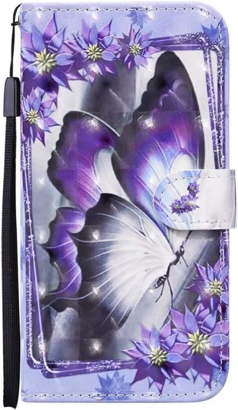 ETUI Z KLAPKĄ APPLE IPHONE 12/12 PRO FIOLETOWY MOTYL +SZKŁO HARTOWANE ETUI Z KLAPKĄ APPLE IPHONE 12/12 PRO FIOLETOWY MOTYL +SZKŁO HARTOWANE