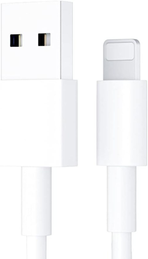 KABEL DO TRANSMISJI DANYCH USB - LIGHTNING APPLE iPHONE BIAŁY 23CM KABEL DO TRANSMISJI DANYCH USB - LIGHTNING APPLE iPHONE BIAŁY 23CM
