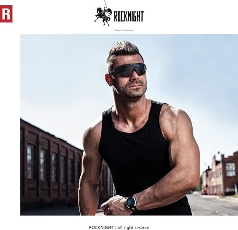 OKULARY PRZECIWSŁONECZNE SPORTOWE SPOLARYZOWANE ROCKNIGHT HD UltralightTR90 OKULARY PRZECIWSŁONECZNE SPORTOWE SPOLARYZOWANE ROCKNIGHT HD UltralightTR90