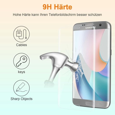 SZKŁO HARTOWANE DO SAMSUNG GALAXY S7 EDGE WYTRZYMAŁE SOLIDNE 2 SZTUKI SZKŁO HARTOWANE DO SAMSUNG GALAXY S7 EDGE WYTRZYMAŁE SOLIDNE 2 SZTUKI