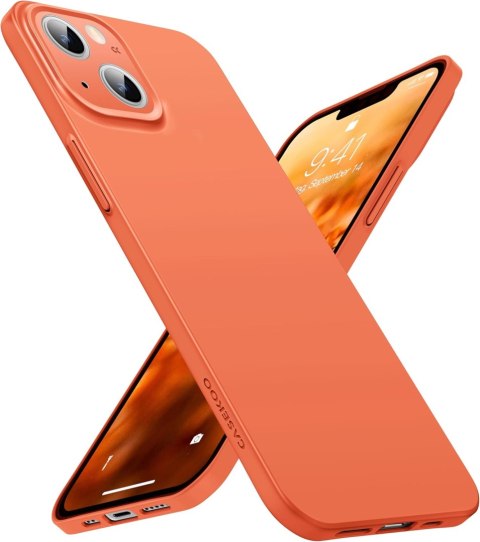 1X SZKŁO HARTOWANE ETUI DO APPLE IPHONE 13 6.1 POMARAŃCZOWY SLIM CASE 1X SZKŁO HARTOWANE ETUI DO APPLE IPHONE 13 6.1 POMARAŃCZOWY SLIM CASE