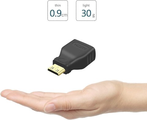 2x ZŁĄCZE HDMI ADAPTER ŻEŃSKIE NA MĘSKIE MINI HDMI POZŁACANE 3D 4K 1080p 2x ZŁĄCZE HDMI ADAPTER ŻEŃSKIE NA MĘSKIE MINI HDMI POZŁACANE 3D 4K 1080p
