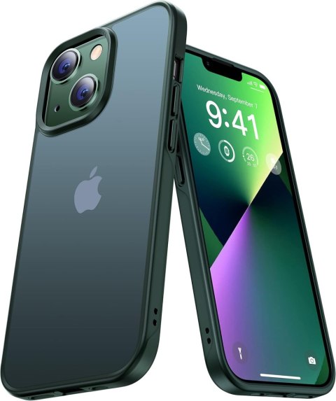 ETUI APPLE IPHONE 13 6.1" ZIELONE MATOWE PÓŁPRZEZROCZYSTE PLECKI +PODSTAWKA ETUI APPLE IPHONE 13 6.1" ZIELONE MATOWE PÓŁPRZEZROCZYSTE PLECKI +PODSTAWKA