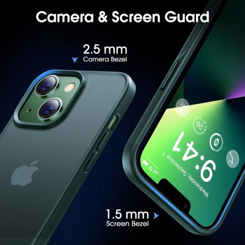 ETUI APPLE IPHONE 13 6.1" ZIELONE MATOWE PÓŁPRZEZROCZYSTE PLECKI +PODSTAWKA ETUI APPLE IPHONE 13 6.1" ZIELONE MATOWE PÓŁPRZEZROCZYSTE PLECKI +PODSTAWKA