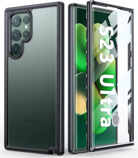 ETUI BUMPER DO SAMSUNG GALAXY S23 ULTRA MOCNE CZARNE PÓŁPRZEZROCZYSTE RAMKA ETUI BUMPER DO SAMSUNG GALAXY S23 ULTRA MOCNE CZARNE PÓŁPRZEZROCZYSTE RAMKA