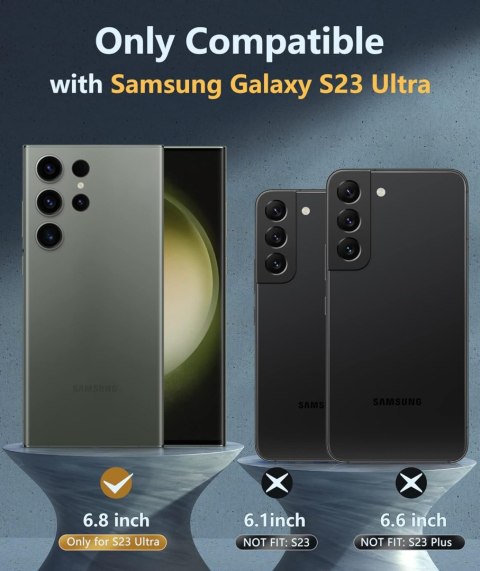 ETUI BUMPER DO SAMSUNG GALAXY S23 ULTRA MOCNE CZARNE PÓŁPRZEZROCZYSTE RAMKA ETUI BUMPER DO SAMSUNG GALAXY S23 ULTRA MOCNE CZARNE PÓŁPRZEZROCZYSTE RAMKA