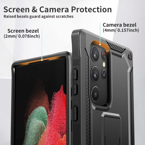 ETUI BUMPER SAMSUNG GALAXY S22 ULTRA 5G CZARNE WZMOCNIONE +PODSTAWKA SM-908 ETUI BUMPER SAMSUNG GALAXY S22 ULTRA 5G CZARNE WZMOCNIONE +PODSTAWKA SM-908