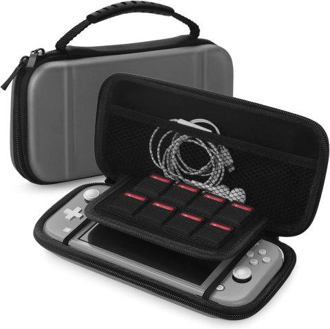 ETUI CASE NINTENDO SWITCH LITE +ORGANIZER NA KARTY MICRO SD SZARY MATOWY ETUI CASE NINTENDO SWITCH LITE +ORGANIZER NA KARTY MICRO SD SZARY MATOWY
