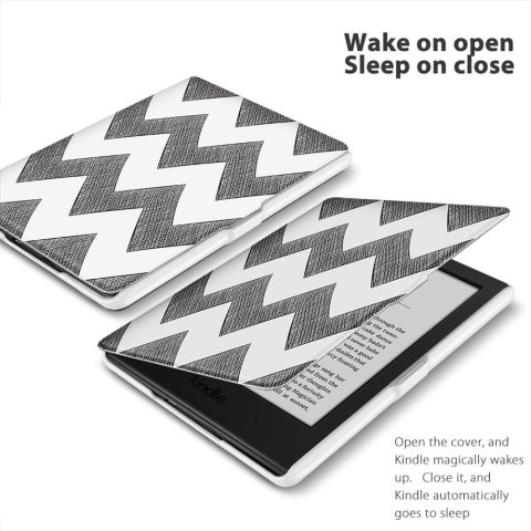 ETUI CZYTNIK KSIĄŻEK KINDLE PAPERWHITE 11-GEN 6" 2022 CZARNY BIAŁY ZYGZAK ETUI CZYTNIK KSIĄŻEK KINDLE PAPERWHITE 11-GEN 6" 2022 CZARNY BIAŁY ZYGZAK