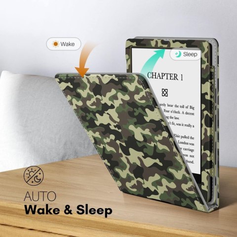 ETUI NA CZYTNIK KSIĄŻEK KINDLE PAPERWHITE V 2021 6.8" MORO WOJSKOWY ETUI NA CZYTNIK KSIĄŻEK KINDLE PAPERWHITE V 2021 6.8" MORO WOJSKOWY