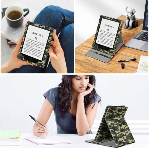 ETUI NA CZYTNIK KSIĄŻEK KINDLE PAPERWHITE V 2021 6.8" MORO WOJSKOWY ETUI NA CZYTNIK KSIĄŻEK KINDLE PAPERWHITE V 2021 6.8" MORO WOJSKOWY