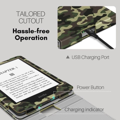 ETUI NA CZYTNIK KSIĄŻEK KINDLE PAPERWHITE V 2021 6.8" MORO WOJSKOWY ETUI NA CZYTNIK KSIĄŻEK KINDLE PAPERWHITE V 2021 6.8" MORO WOJSKOWY