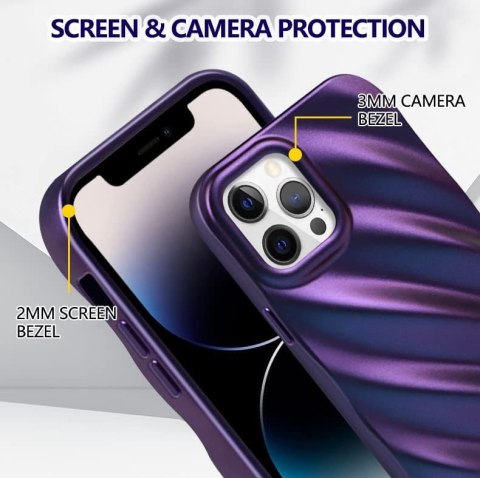 ETUI POKROWIEC DO APPLE IPHONE 14 PRO SILIKONOWE FIOLETOWE WYTRZYMAŁE A2890 ETUI POKROWIEC DO APPLE IPHONE 14 PRO SILIKONOWE FIOLETOWE WYTRZYMAŁE A2890