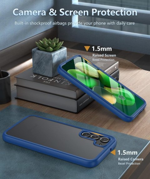 ETUI RAMKA DO SAMSUNG GALAXY S23 5G NIEBIESKIE BEZBARWNE BUMPER ETUI RAMKA DO SAMSUNG GALAXY S23 5G NIEBIESKIE BEZBARWNE BUMPER